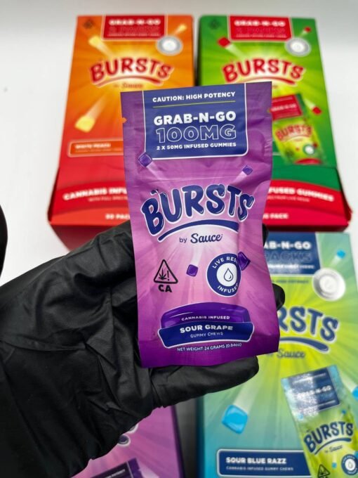 Burst By Sauce 1000mg Infused Gummies