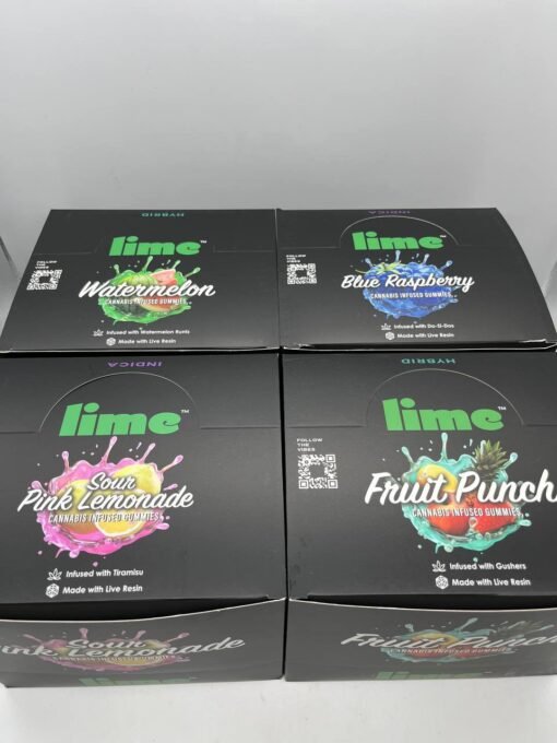 Lime-infused cannabis gummies